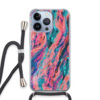 Electric Times: iPhone 13 Pro Transparant Hoesje met koord Electric Times: iPhone 13 Pro Transparant Hoesje met koord