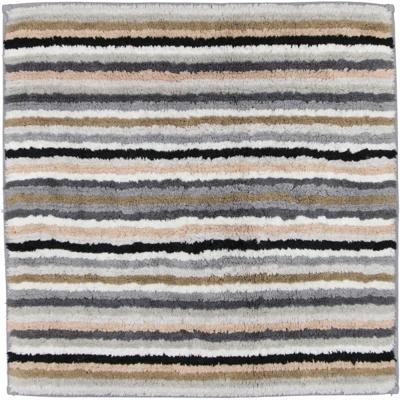 Cawö Cawö Badmat Gestreept Keerbaar 7048 37-Kiezel 60x60