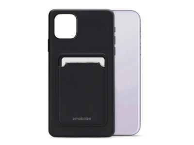 Mobilize Mobilize Rubber Gelly Card Case Apple iPhone 11 Matt Black
