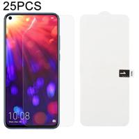 25 stuks zachte hydrogel film volledige dekking front beschermer met alcohol katoen + kraskaart voor Huawei Nova 4/Honor weergave 20