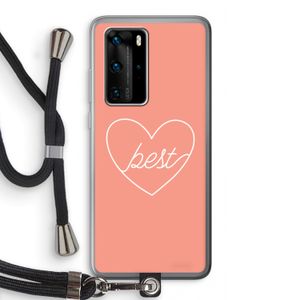 Best heart: Huawei P40 Pro Transparant Hoesje met koord