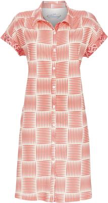 Rood doorknoopnachthemd strepen Ringella Rood doorknoopnachthemd strepen Ringella