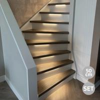 Trapverlichting led strip helder wit - complete set 50 cm