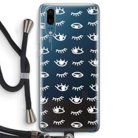 Eye pattern #3: Huawei P20 Transparant Hoesje met koord