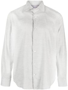 Eleventy Dandy long-sleeved cotton-lyocell shirt - Gris