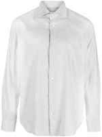 Eleventy Dandy long-sleeved cotton-lyocell shirt - Gris - thumbnail