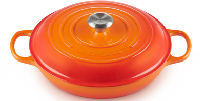 Le Creuset Braadpan Signature Campagnard Oranjerood ø 30 cm / 3,5 liter