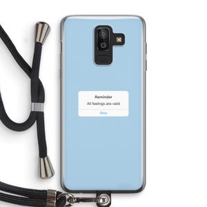 Reminder: Samsung Galaxy J8 (2018) Transparant Hoesje met koord