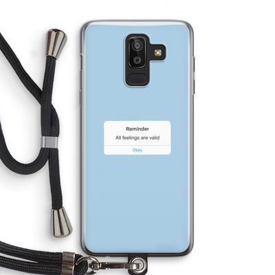 Reminder: Samsung Galaxy J8 (2018) Transparant Hoesje met koord