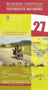 Fietskaart 27 Fietsroute-Netwerk Franse Moezel - Thionville, Merzig, Metz, Boulay-Moselle, Bouzonville | Sportoena