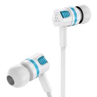 Super Bass stereo oortelefoon met microfoon voor Samsung/Xiaomi mobiele telefoon (witte oortelefoon)