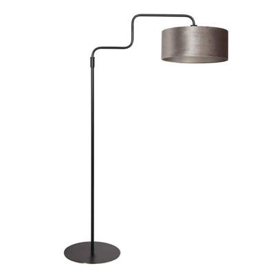Steinhauer VloerlampBloeba zwart met zilvere kap - 4167ZW