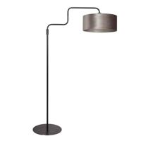Steinhauer VloerlampBloeba zwart met zilvere kap - 4167ZW