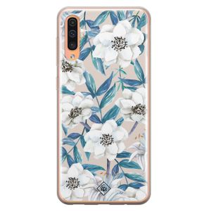 Samsung Galaxy A50/A30s siliconen telefoonhoesje - Touch of flowers