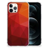 Shockproof Case voor iPhone 12 Pro Max Polygon Red - thumbnail