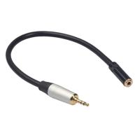 TC210MF-03 3.5 mm male naar Female audio kabel lengte: 0.3 m