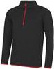 Just Cool JC031 Men´s Cool 1/2 Zip Sweat - Jet Black - L