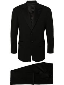 Lardini costume à veste à simple boutonnage - Noir