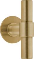 Formani Piet Boon ONE PBT100V massieve voordeurknop vast op rozet - PVD mat goud
