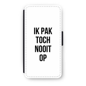 Ik pak nooit op: iPhone 8 Plus Flip Hoesje