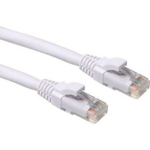 ACT Witte 15,00 meter U/UTP CAT6A patchkabel snagless met RJ45 connectoren