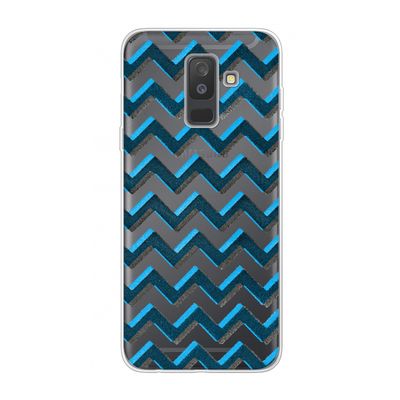 Onderbroken lijn: Samsung Galaxy A6 Plus (2018) Transparant Hoesje