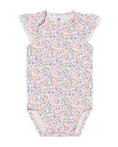 HEMA Romper Katoen Met Stretch Bloemen Multicolor (multicolor)