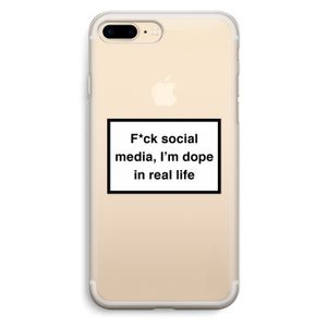 I'm dope: iPhone 7 Plus Transparant Hoesje