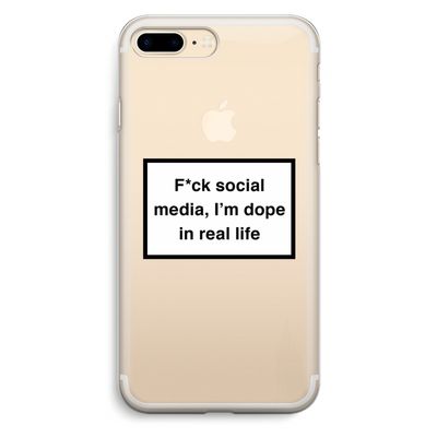 I'm dope: iPhone 7 Plus Transparant Hoesje