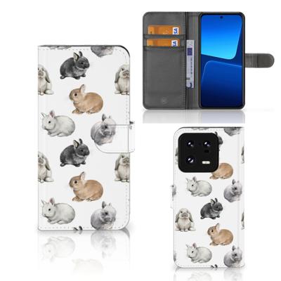 Telefoonhoesje | Met pasjeshouder | voor Xiaomi 13 Pro Konijntjes