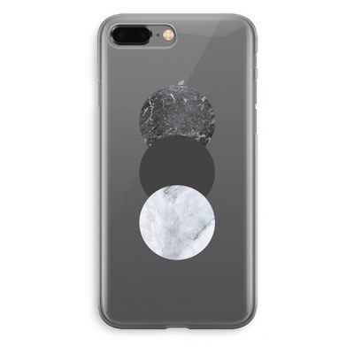Marmeren cirkels: iPhone 8 Plus Transparant Hoesje