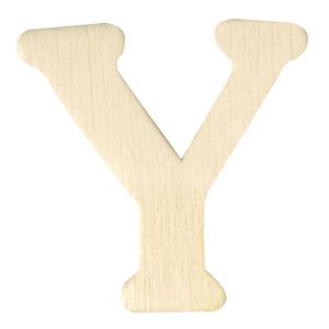 Houten namen letter Y 4 cm