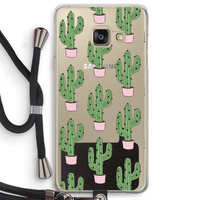 Cactus Lover: Samsung Galaxy A3 (2016) Transparant Hoesje met koord