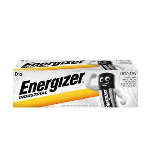 Energizer Industrieel LR20/D Alkaline batterijen - 12 stuks.