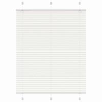 VidaXL Plissé rolgordijn 110x100cm stofbreedte 109,4cm polyester wit