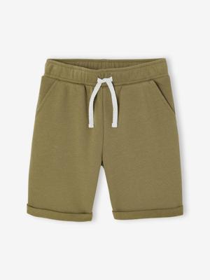 Jongensbermuda van molton kaki