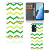 OPPO Find X5 Lite | Reno 7 5G | Telefoon Hoesje | Zigzag Groen OPPO Find X5 Lite | Reno 7 5G | Telefoon Hoesje | Zigzag Groen