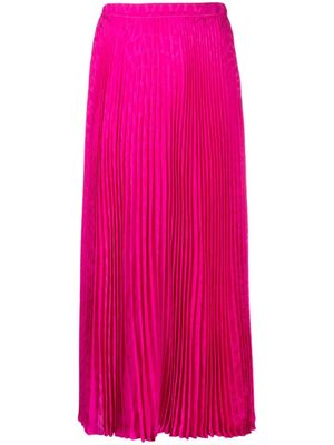Valentino Garavani jupe mi-longue à design plissé - Rose