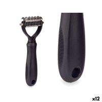 Hondenborstel Mascow Zwart Siliconen 6,5 x 17 x 3 cm 12 Stuks