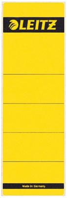 Leitz rugetiketten, zelfklevend, ft 6,1 x 19,1 cm, pak van 10 stuks, geel