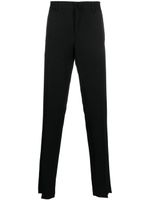 Lanvin pantalon de costume en laine à détails satinés - Noir