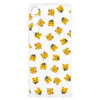 Doorzichtige Silicone Hoesje voor Samsung Galaxy A25 Katten Emojis