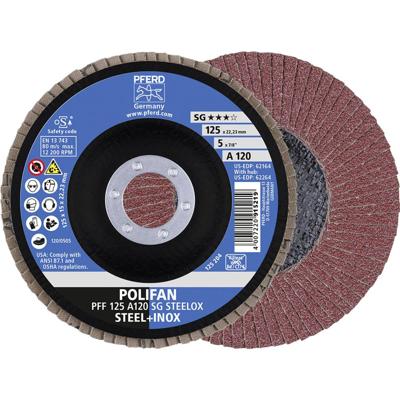 PFERD TOOLS 67612125 A Sg Steelox Lamellenschijf Diameter 125 mm Boordiameter 22.23 mm 10 stuk(s)
