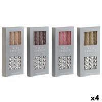Kaarsenset DKD Home Decor Tweekleurig 2 x 2 x 18,5 cm 4 Onderdelen (4 Stuks)