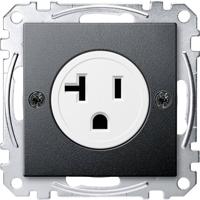 Merten MEG2156-0414 Wandcontactdoos System M Antraciet 1 stuk(s)