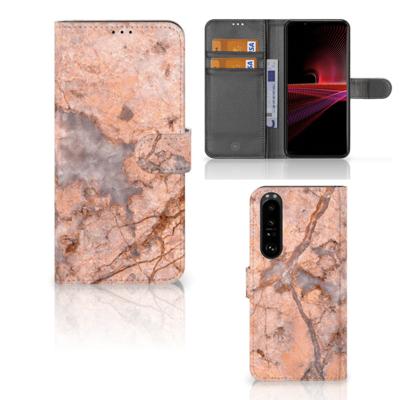 Sony Xperia 1 III | Bookcase | Marmer Oranje