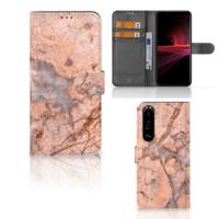 Sony Xperia 1 III | Bookcase | Marmer Oranje