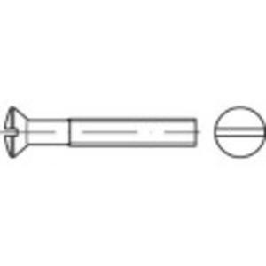 TOOLCRAFT TO-5450631 Bolverzonken schroeven M6 50 mm Sleuf DIN 964 Messing 200 stuk(s)