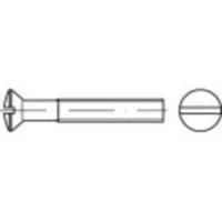 TOOLCRAFT TO-5450631 Bolverzonken schroeven M6 50 mm Sleuf DIN 964 Messing 200 stuk(s)