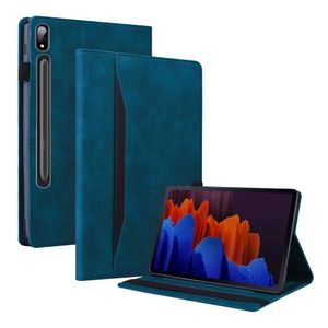 Lunso - Lenovo Tab P12 Pro - Luxe Bookcase hoes - Blauw